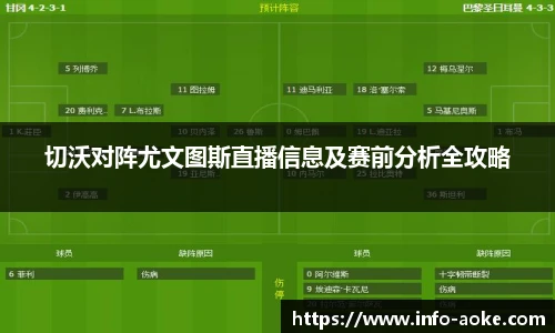 切沃对阵尤文图斯直播信息及赛前分析全攻略